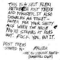 Post Teens / Mauser - Split [flexi-disc] (Cover Artwork)