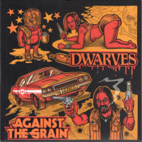 The Dwarves/Against The Grain - Split Hits the Fans [7-inch] (Cover Artwork)