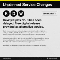 The Worriers/Kevin Devine - Unplanned Service Changes [digital single] (Cover Artwork)
