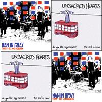Unsacred Hearts / Man In Gray - Split 7-inch