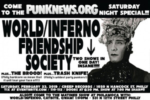 World/Inferno plays the Saturday Night Special tonight in Philly!!!!