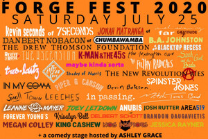 Kevin Seconds, Jonah Matranga, Danbert Nobacon playing Forge Fest in Tillsonburg, ON