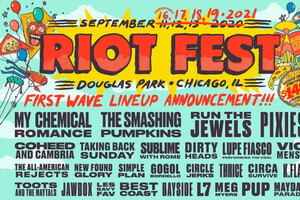 Riot Fest reschedules Festival with Circle Jerks, MCR, RTJ, Pixies, Smashing Pumpkins