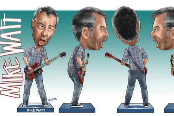 Aggronautix release Mike Watt (Minutemen, The Stooges) Throbblehead