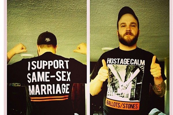 Rocketown employee fired for wearing Hostage Calm "I Support Same-Sex Marriage" shirt