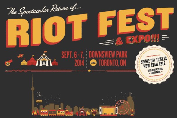 Alexisonfire, Rancid, Drive Like Jehu, Motörhead playing Riot Fest Toronto