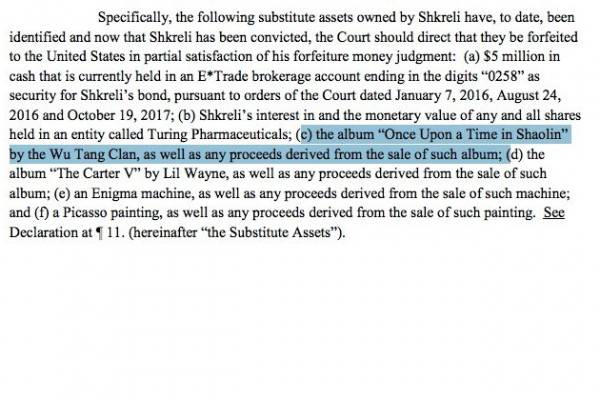 Government wants to seize world's most expensive album from convicted felon