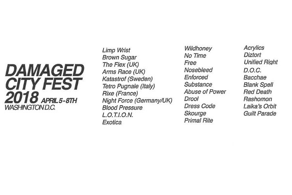 Damaged City Fest Announces Full Line-Up