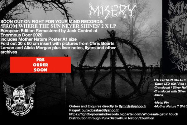 Misery to reissue 'From Where the Sun Never Shines'