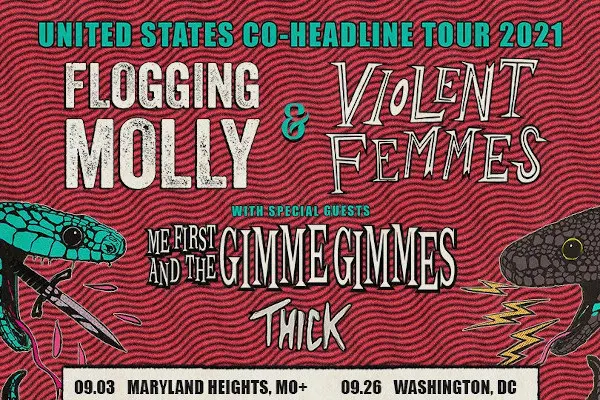 Flogging Molly and Violent Femmes announce co-headlining tour