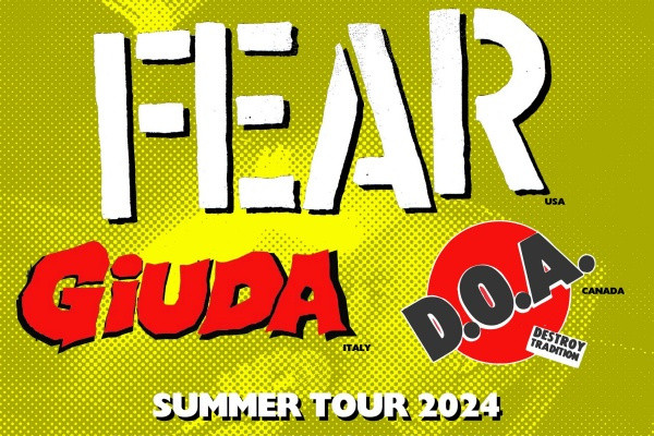 FEAR / D.O.A. / Giuda announce US shows