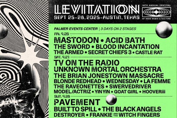 TV On The Radio, PUP, Jeff Rosenstock, Upchuck, more to play Levitation 2025