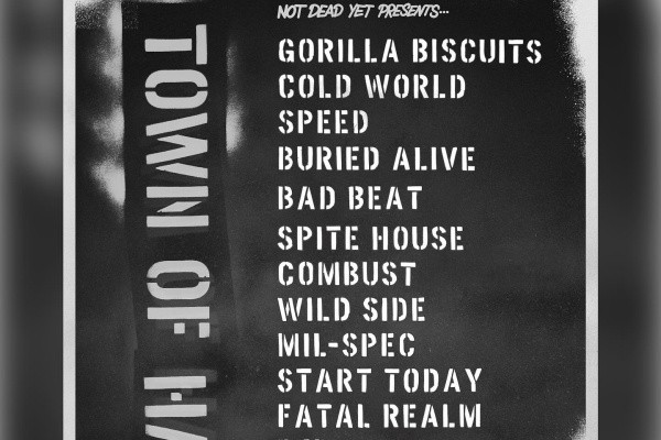 Gorilla Biscuits, Cold World, SPEED, more to play Town of Hardcore 2025