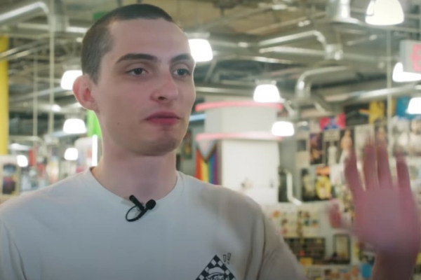 Finn Wolfhard appears on amoeba's 'What's in my bag'