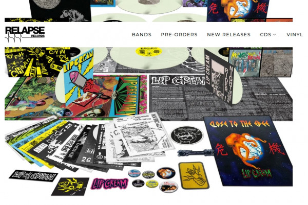 Relapse to reissue Lip Cream discography