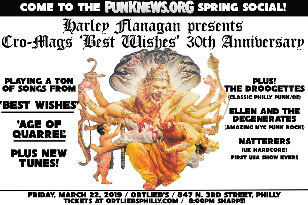 Harley Flanagan to Headline the Punknews Spring Social in Philly on March 22!