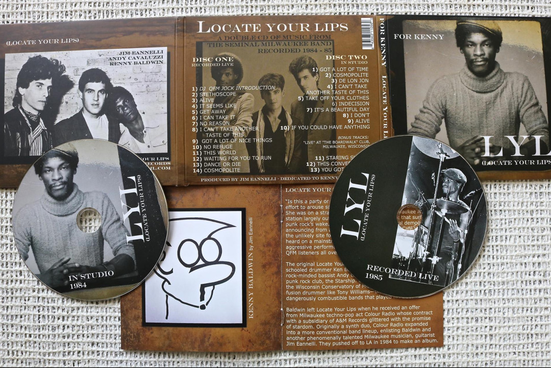 Lost LP by '80s Milwaukee power pop band Locate Your Lips released