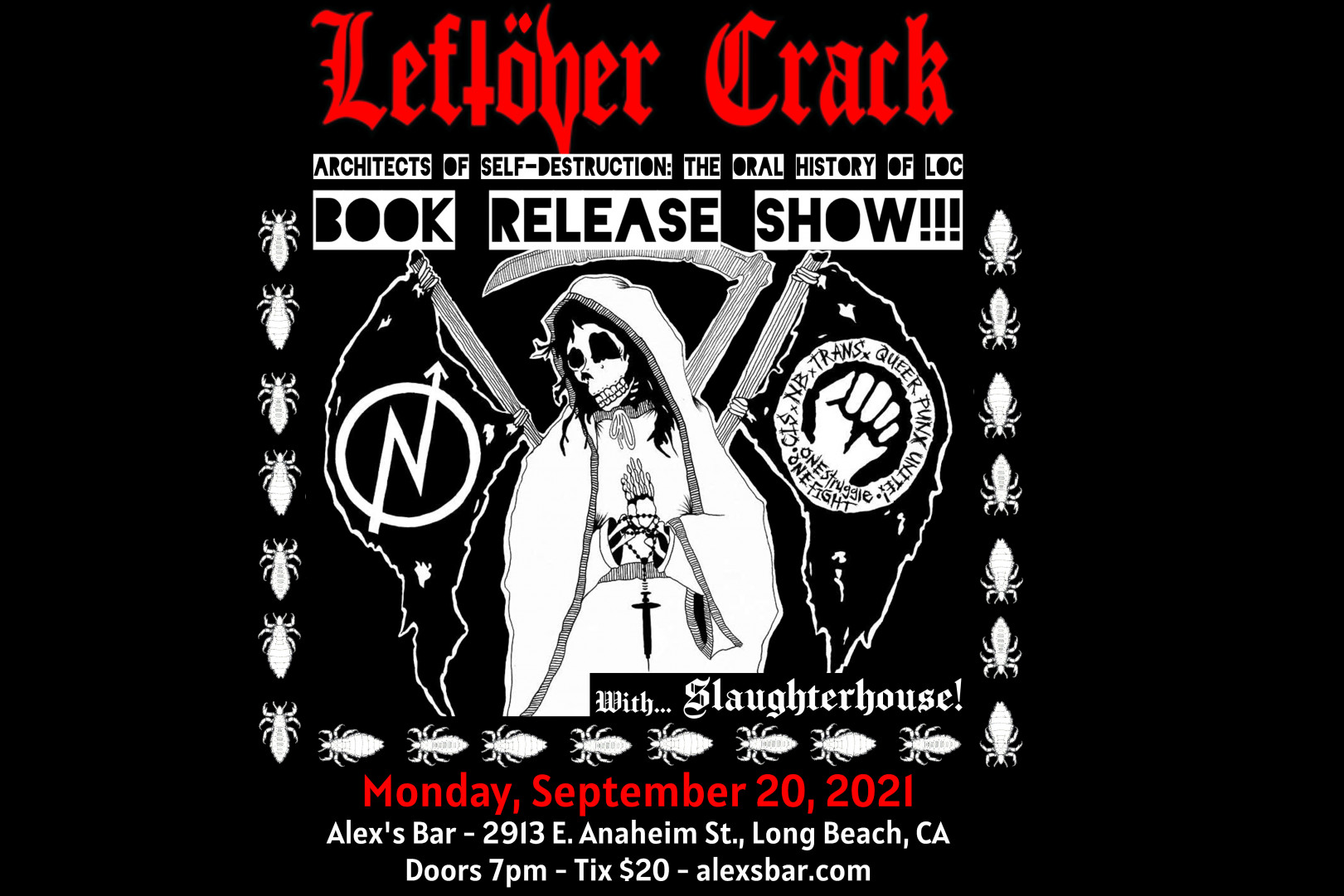 Leftover Crack to play Book Release Show, first gig in 666 days!