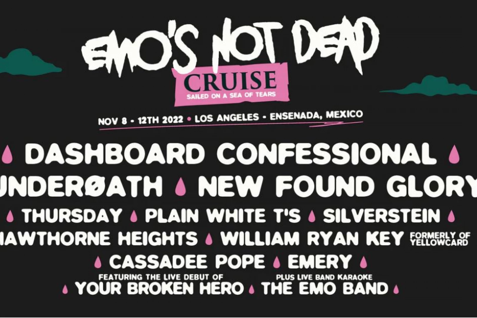 Emo's Not Dead Cruise announce lineup | Punknews.org
