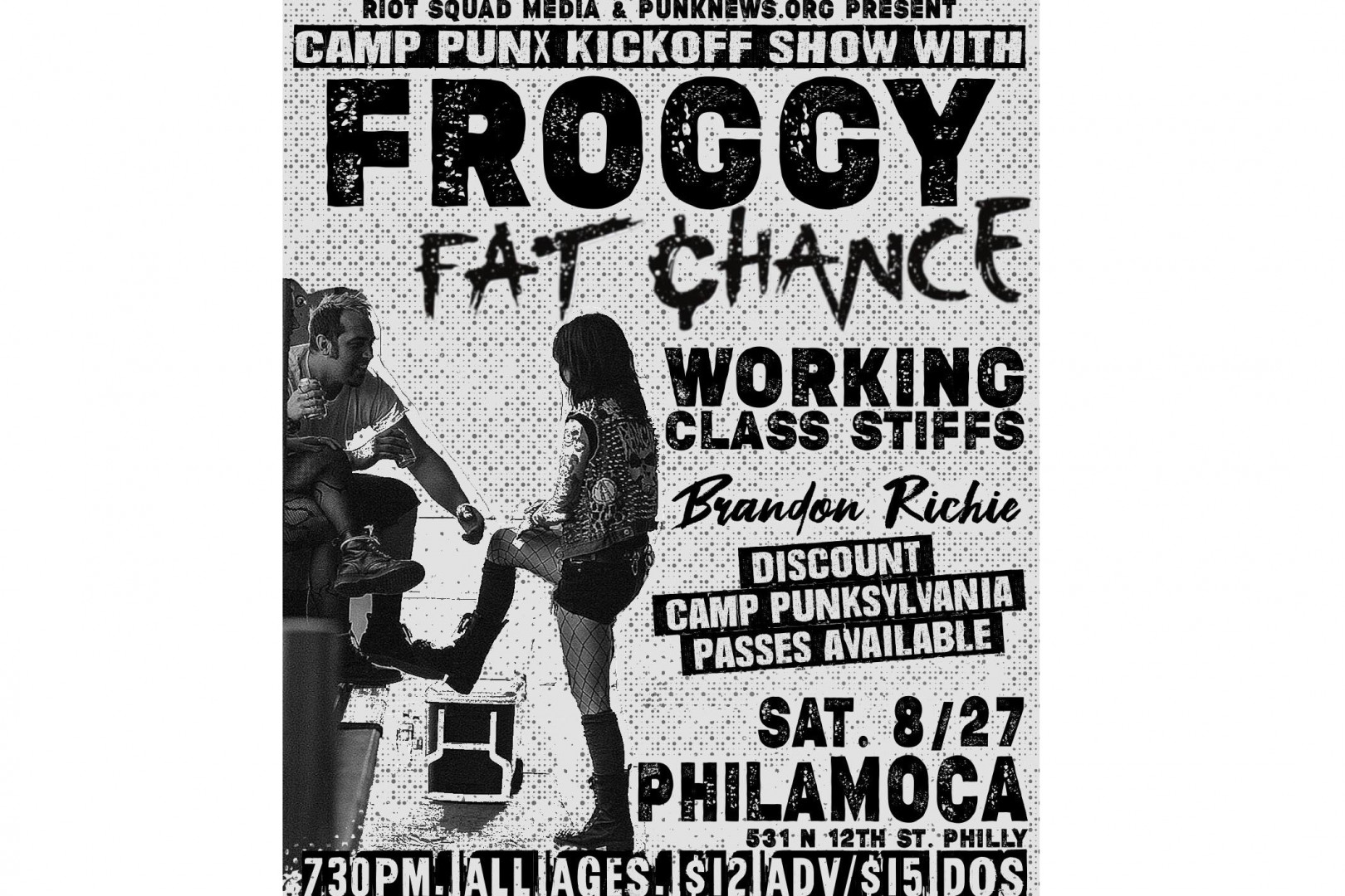 Camp Punksylvania and Punknews to host Kickoff show with Froggy on Aug 27 in Philly