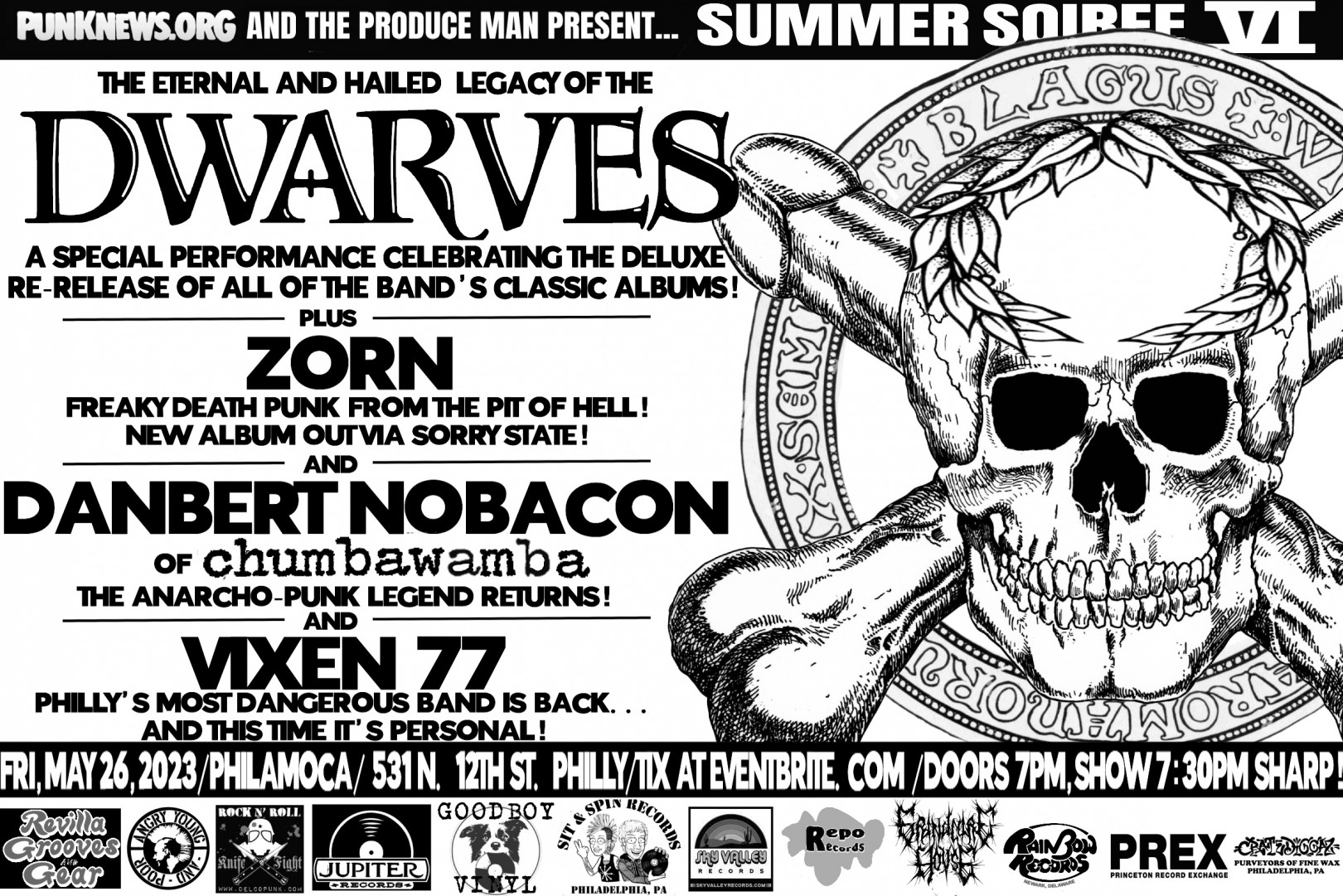 Summer Soiree VI with Dwarves, Danbert, Zorn, Vixen77 is 40% sold out...