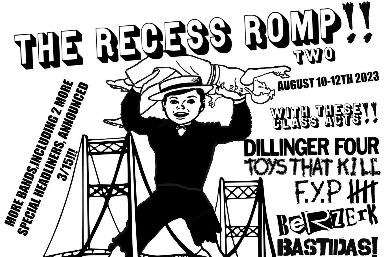 Dwarves, Dillinger Four, Spits, FYP, more to play The Recess Romp 2