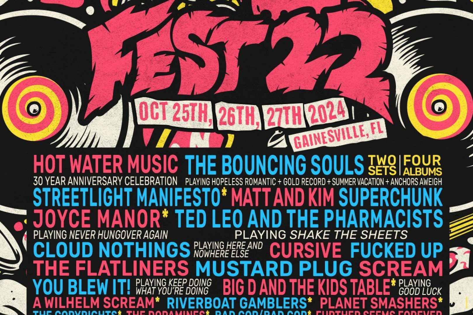 HWM, Bouncing Souls, Streetlight,  Fucked Up, Mean Jeans, Ted Leo, Superchunk to play Fest