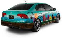 Panic At the Disco customize Civic for tour